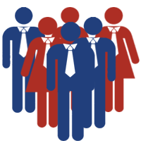 group of worker silhouettes for company team sports regitration Minneapolis MN
