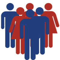 group of silhouettes for Minneapolis MN full team sports regitration